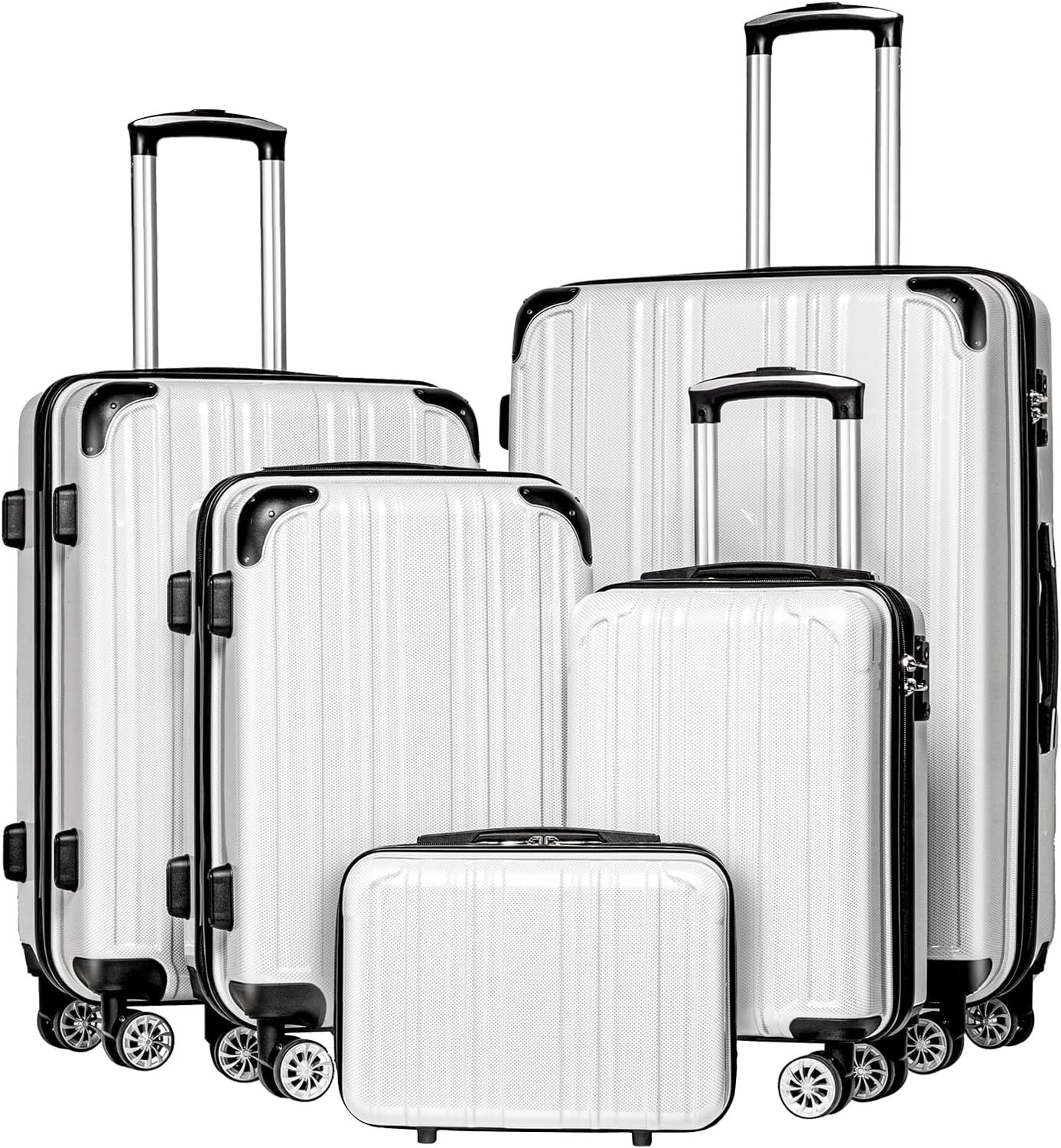 Luggage set with spinner wheels
