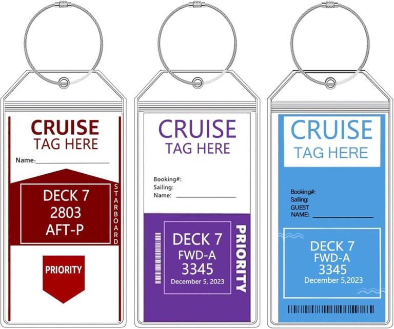 Cruise luggage tags