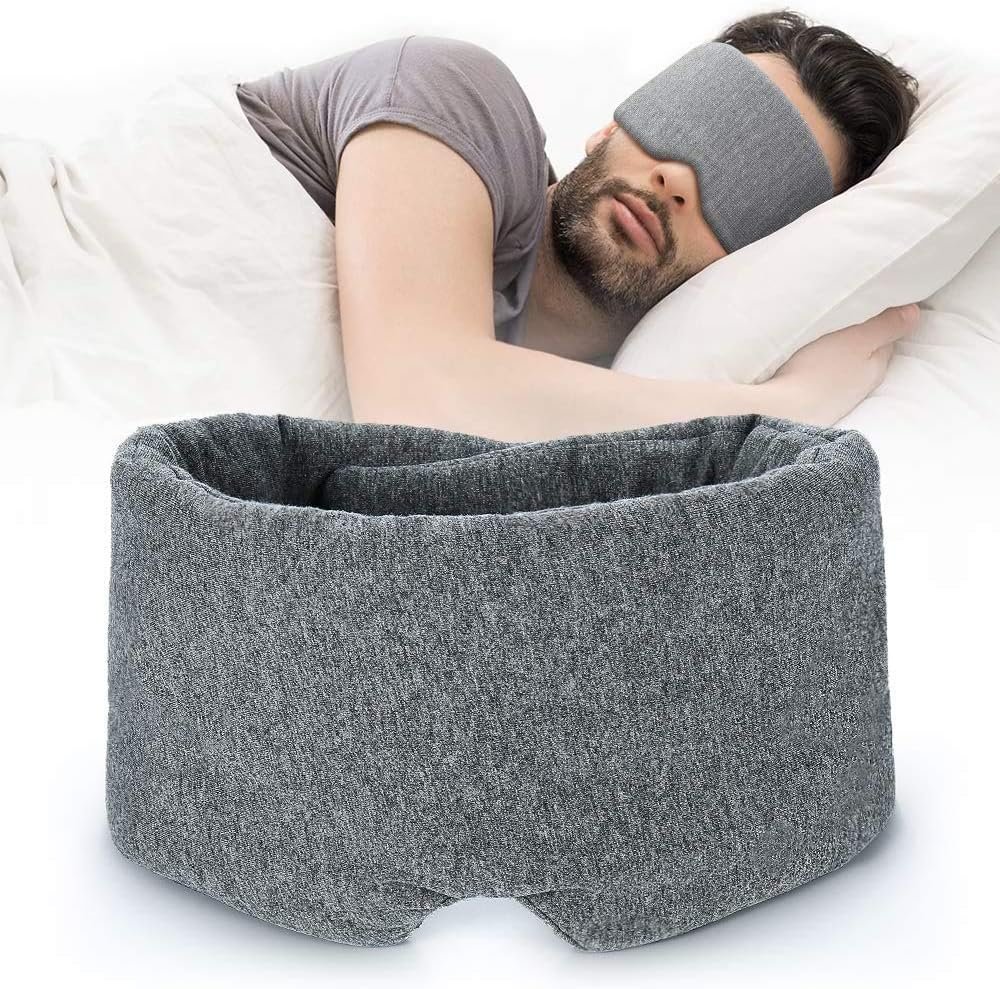 Eye mask for sleeping on planes