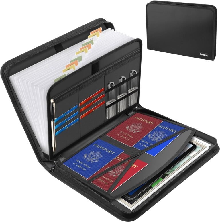 Travel organizer for documents
