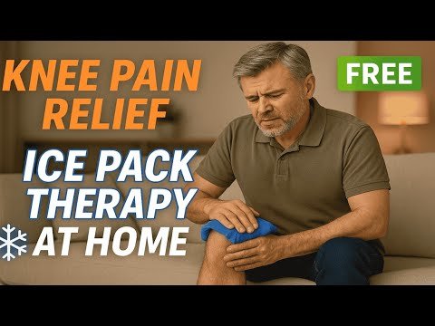 Knee ice packs with straps