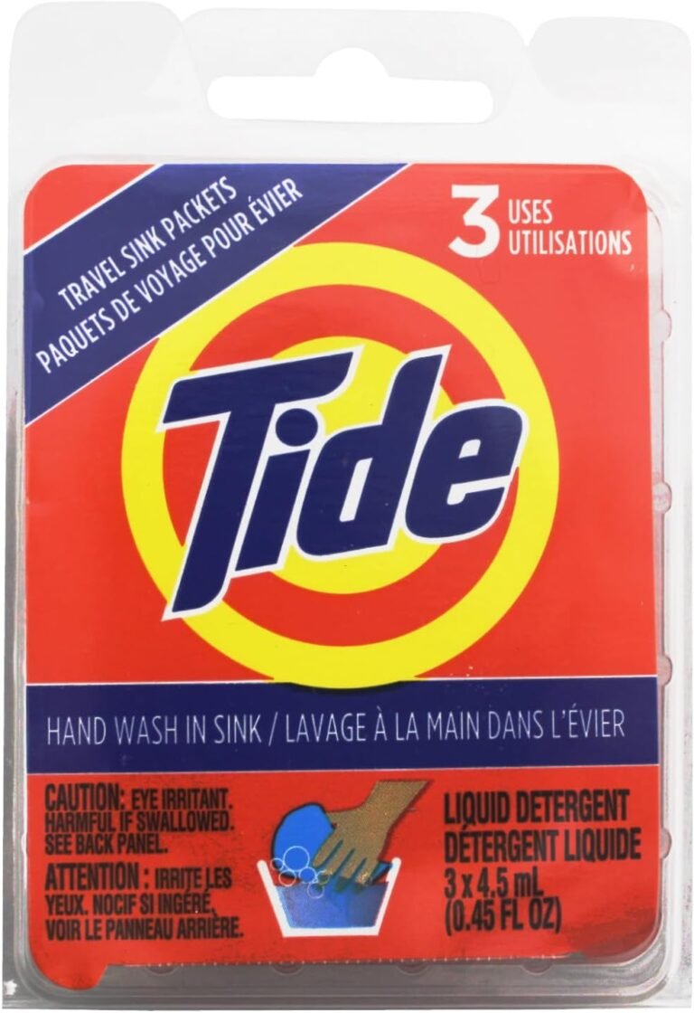 Travel laundry detergent packets