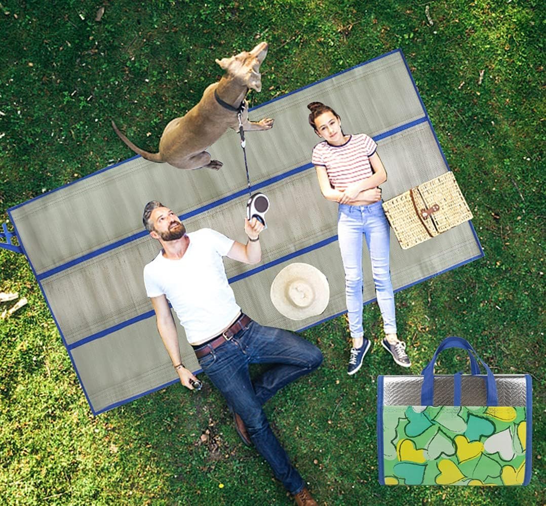 Portable beach mat