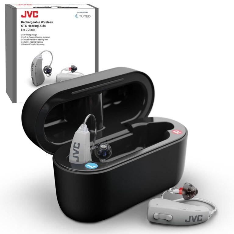 JVC OTC Hearing Aids for Seniors – AI Self‑Fitting with