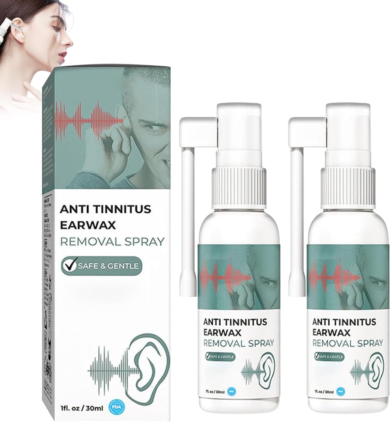 Hearing Restoration Spray, Anti Tinnitus Earwax Removal Spra...