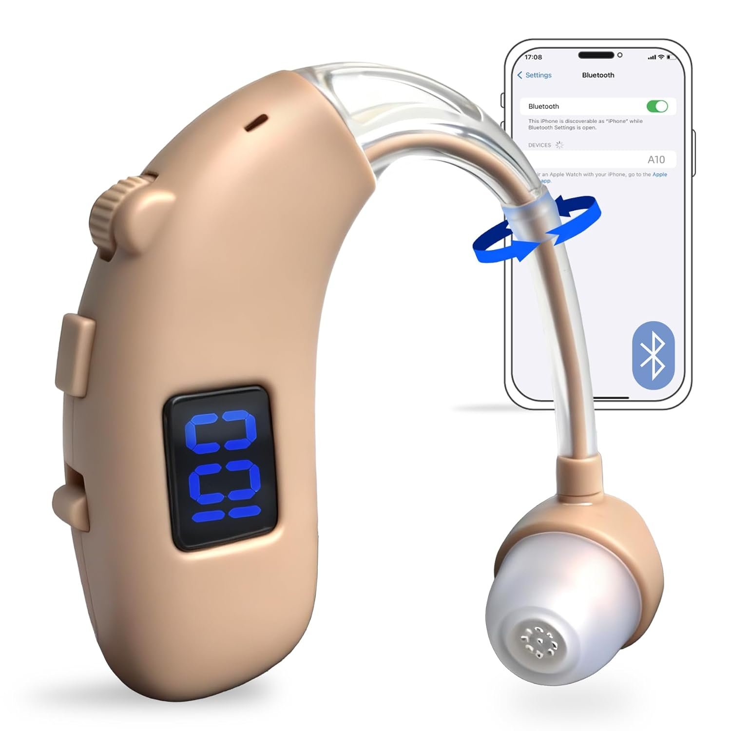 Hearing Aids for Seniors, Hearing Aids with Bluetooth,Rechar...