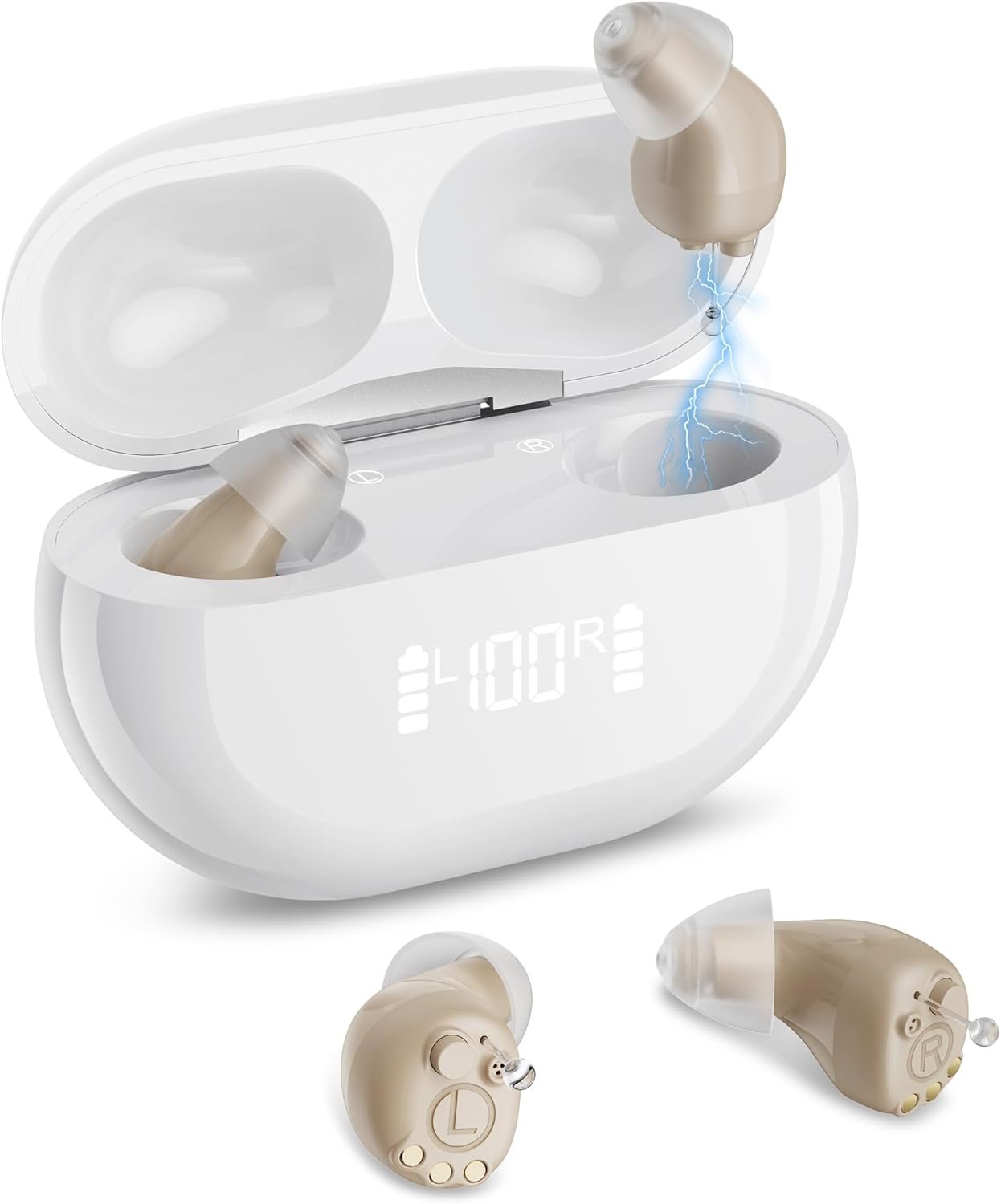 Hearing Aids for Seniors, Invisible Rechargeable Digital OTC...