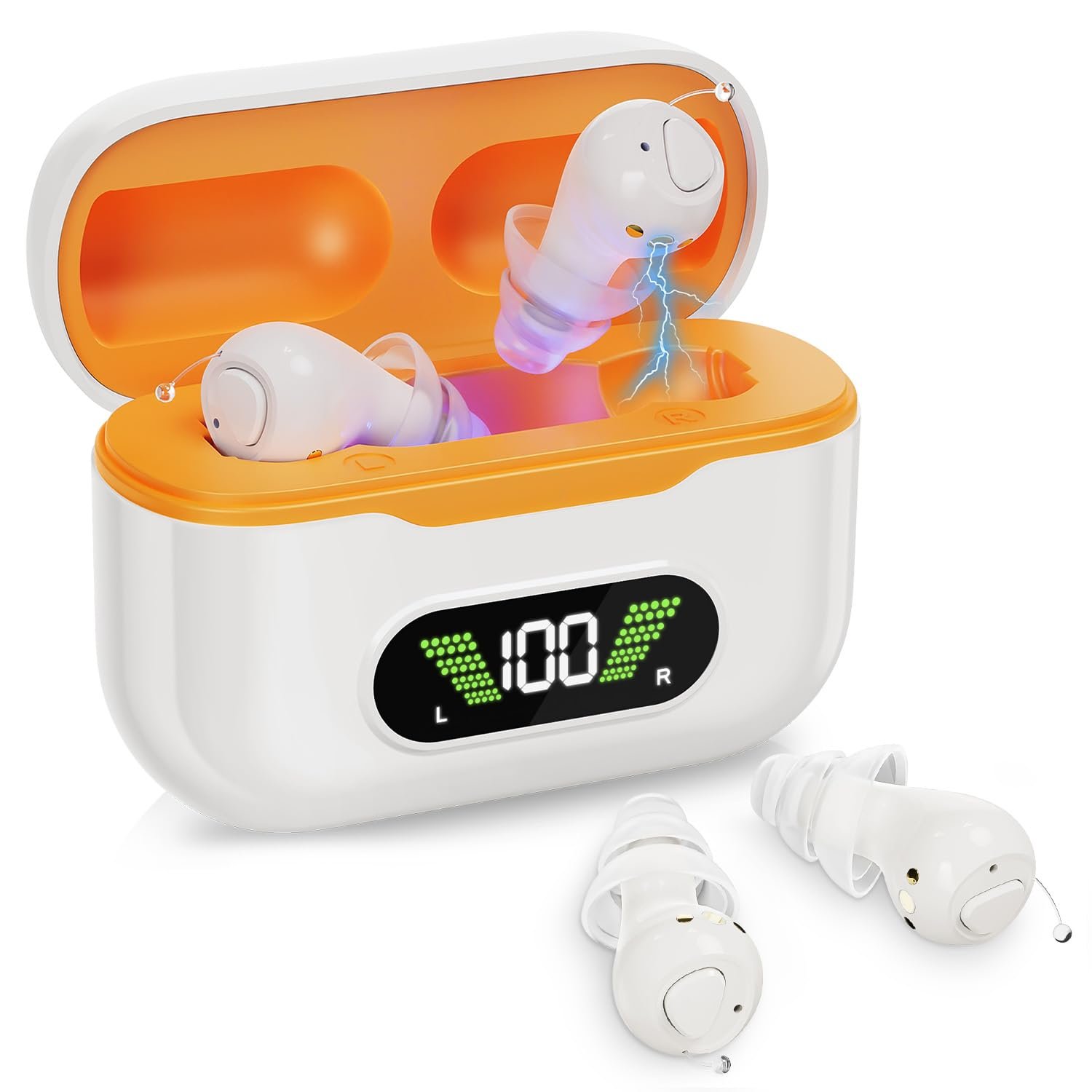 Hearing Aids for Seniors, Rechargeable Digital OTC Hearing A...