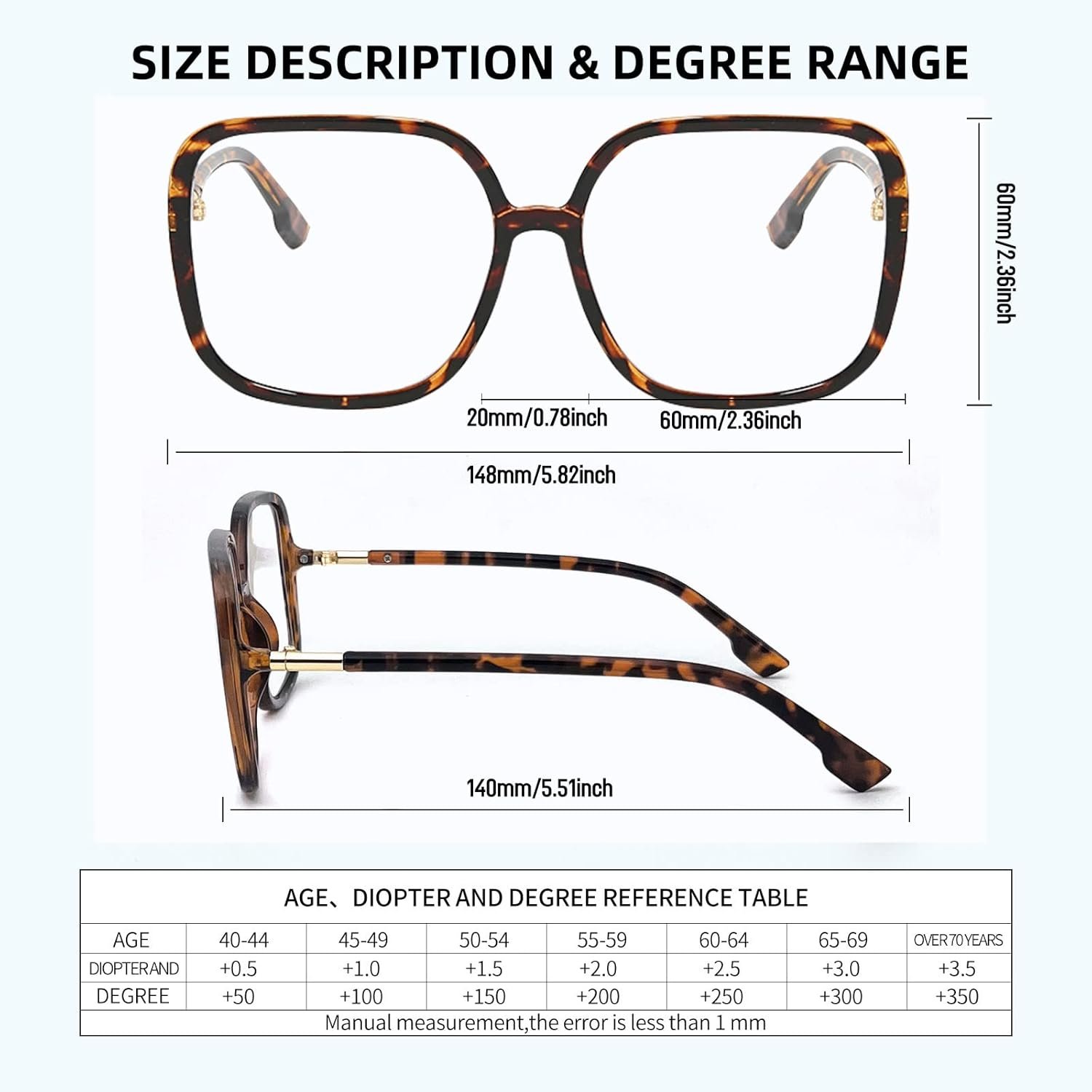 senior blue light blocking reading glasses