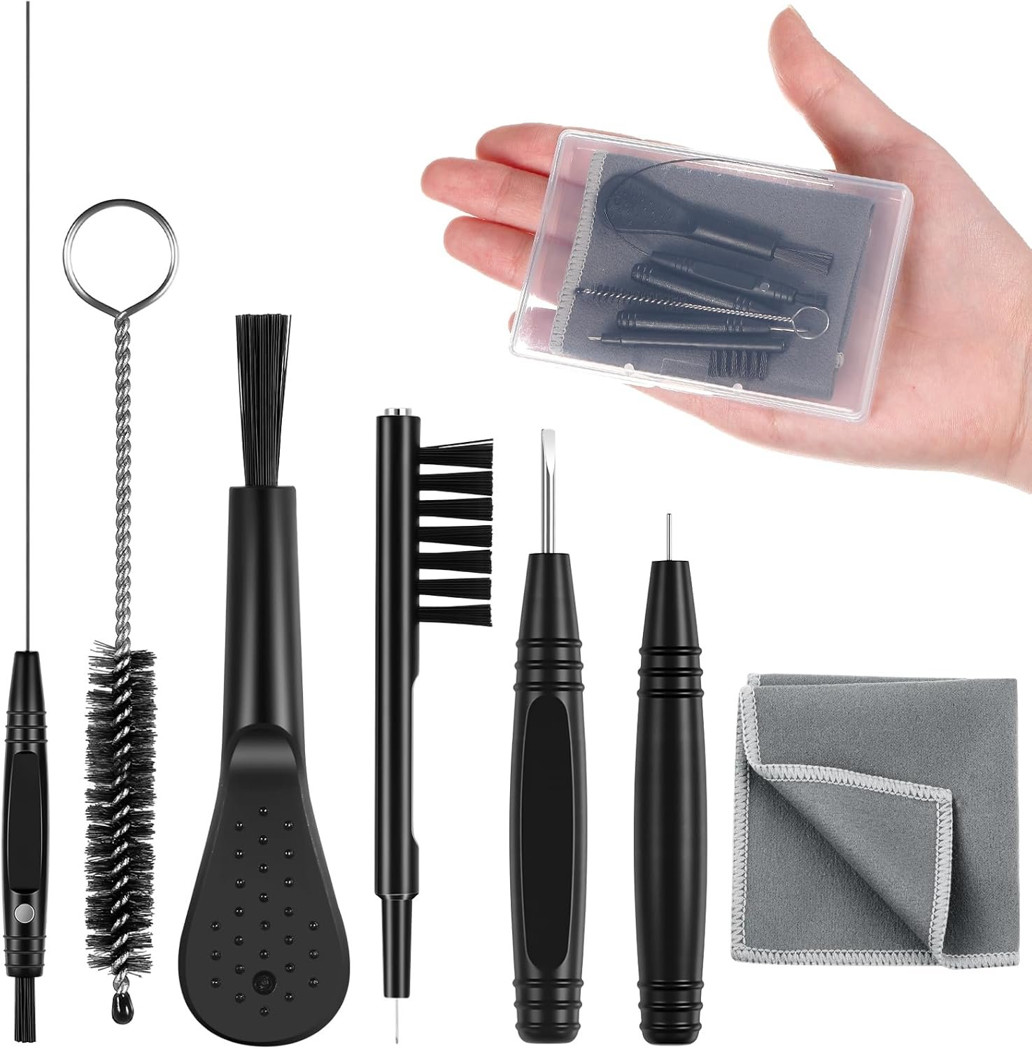 Patelai 8 Piece Hearing Aid Cleaning Kit Hearing Aid Cleanin...