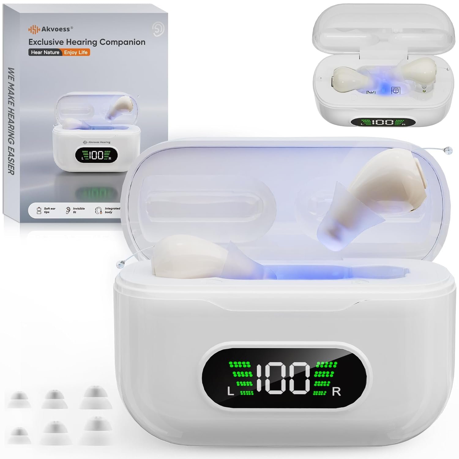 Digital Hearing Aids for Seniors with Noise Cancellation & U...