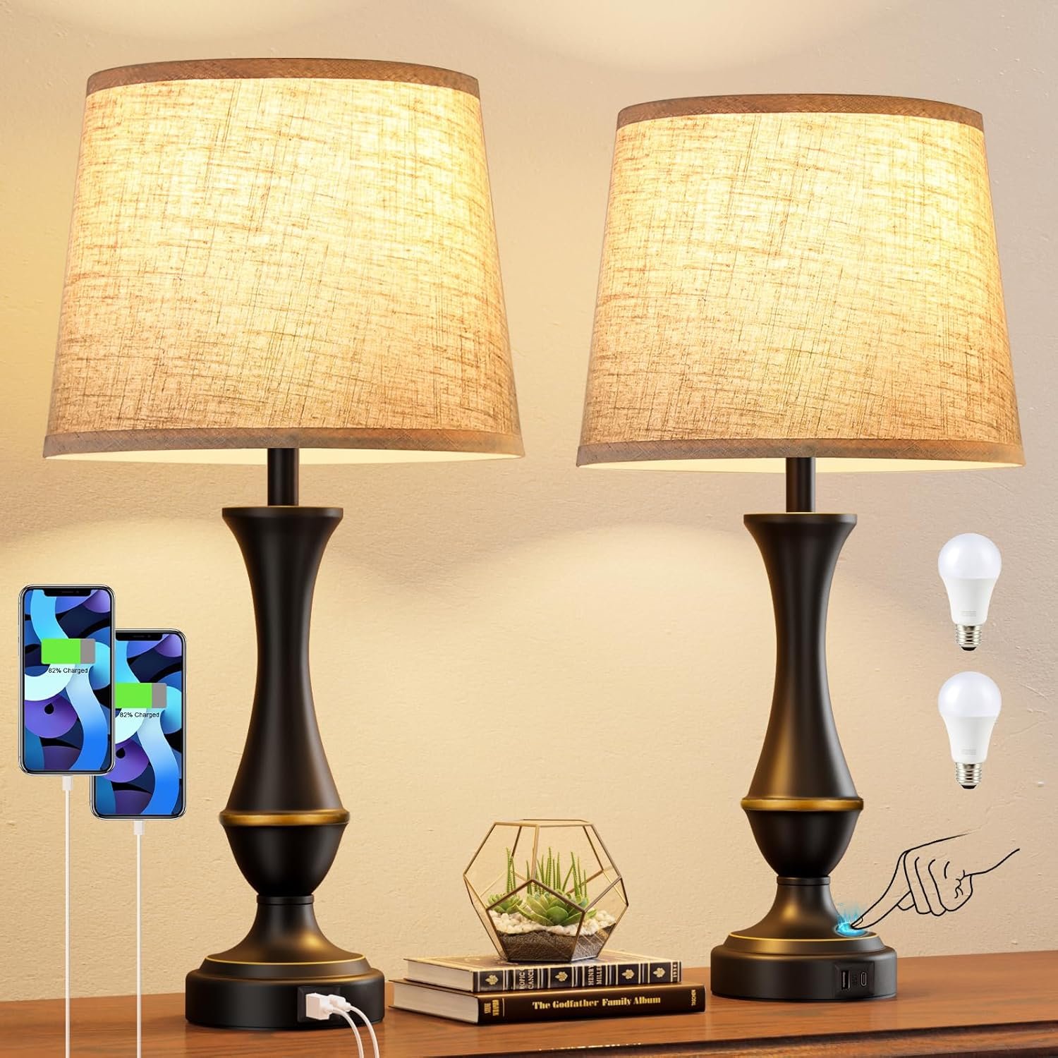 table lamps with USB ports