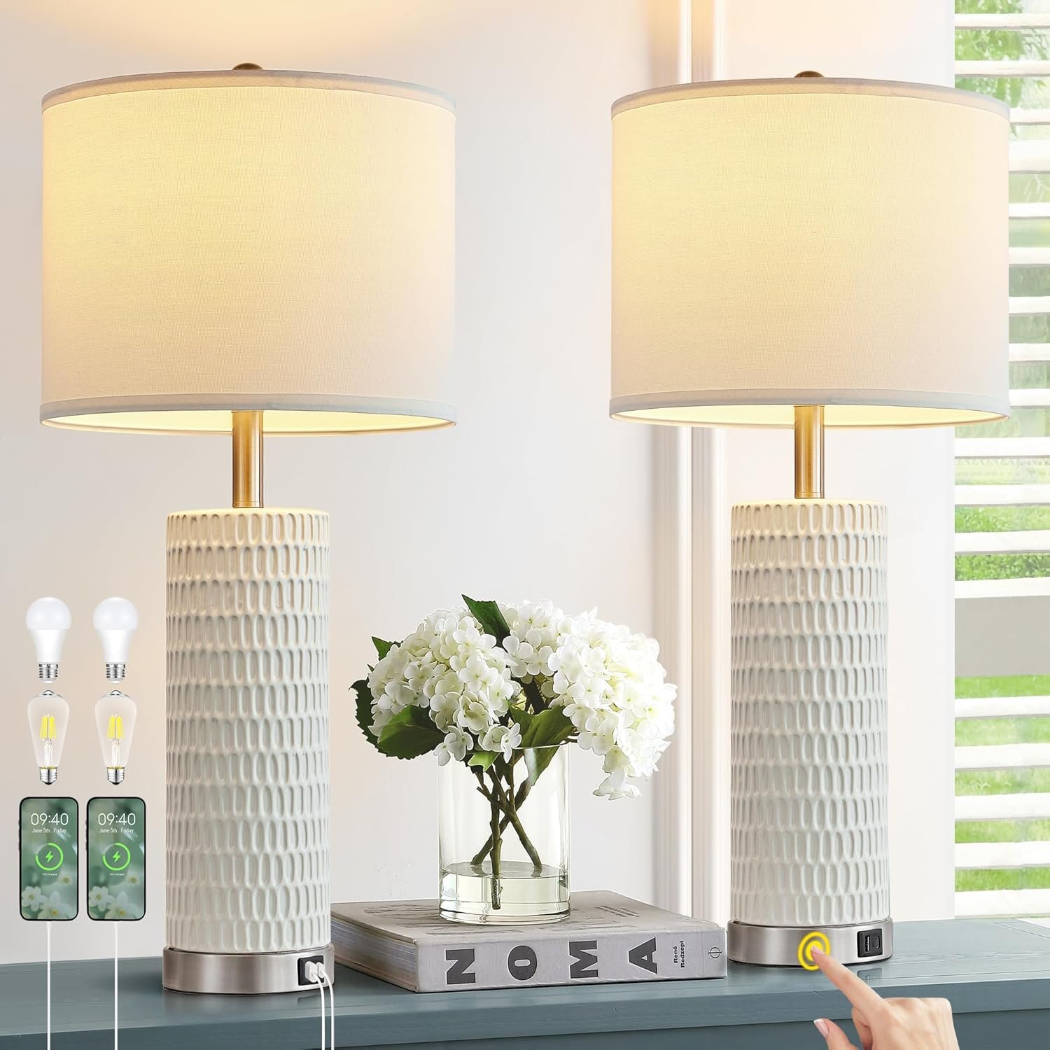 table lamps with USB ports