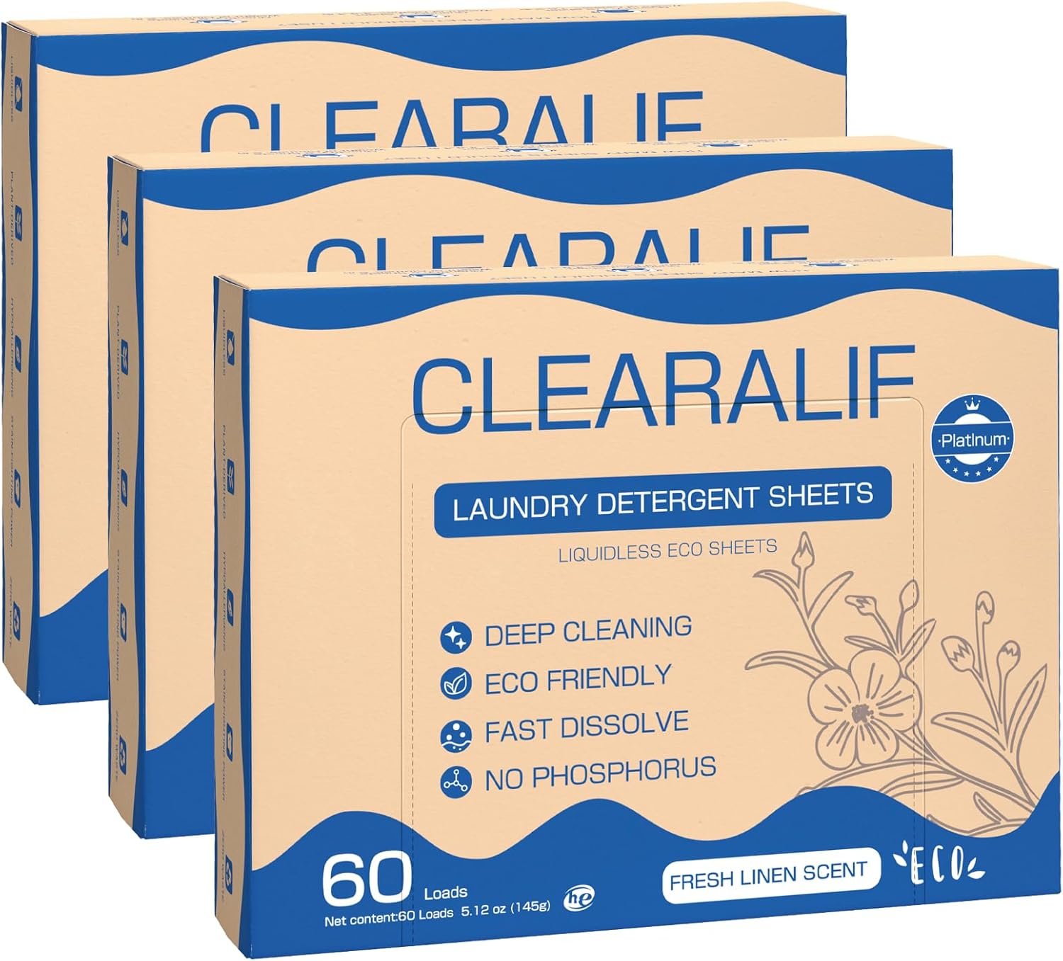 Travel laundry detergent packets