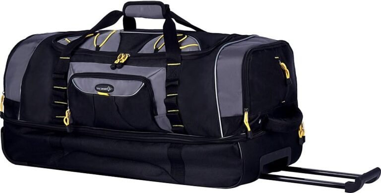 Rolling duffel bag