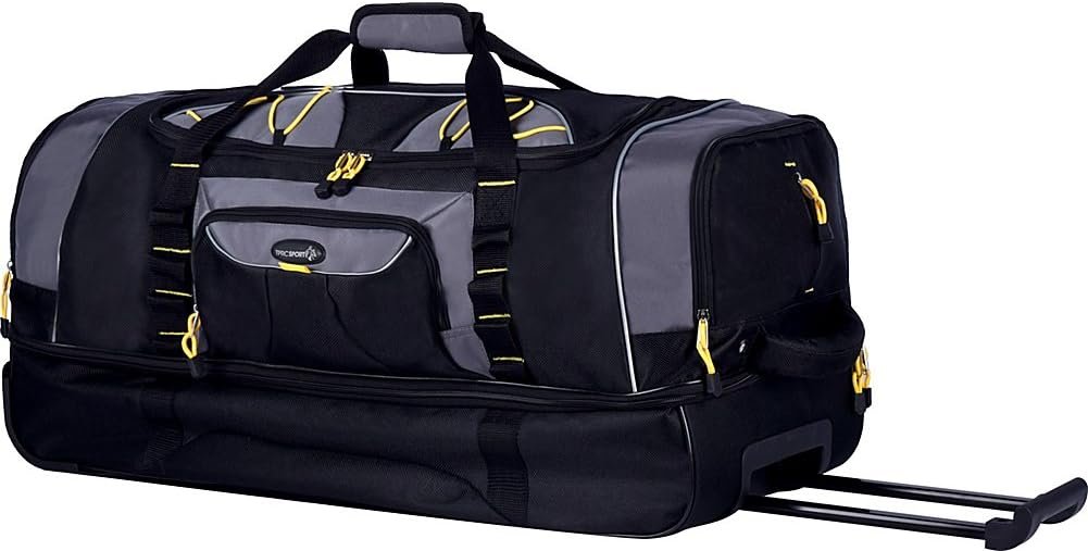 Rolling duffel bag