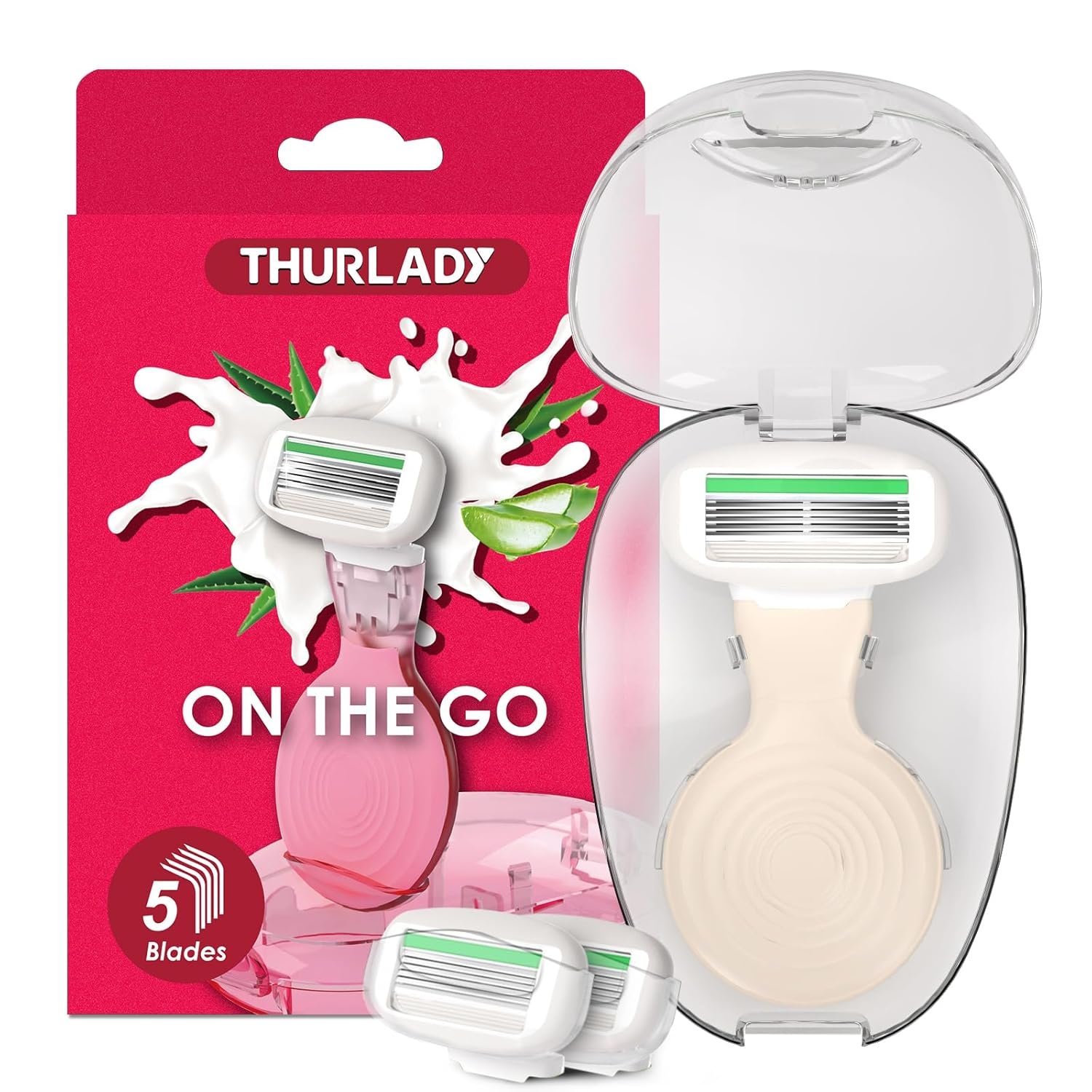 Portable razor with case