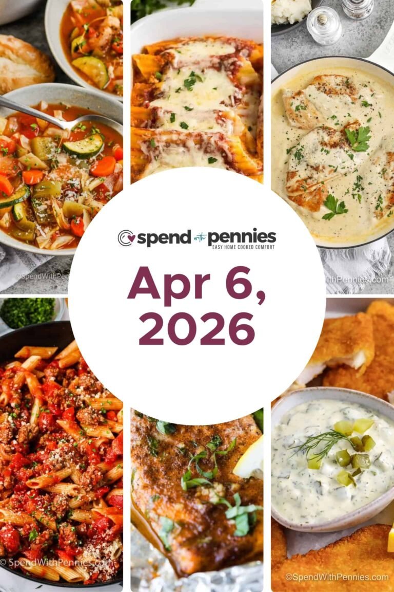 Weekly Meal Plan Apr 6, 2026 FT
