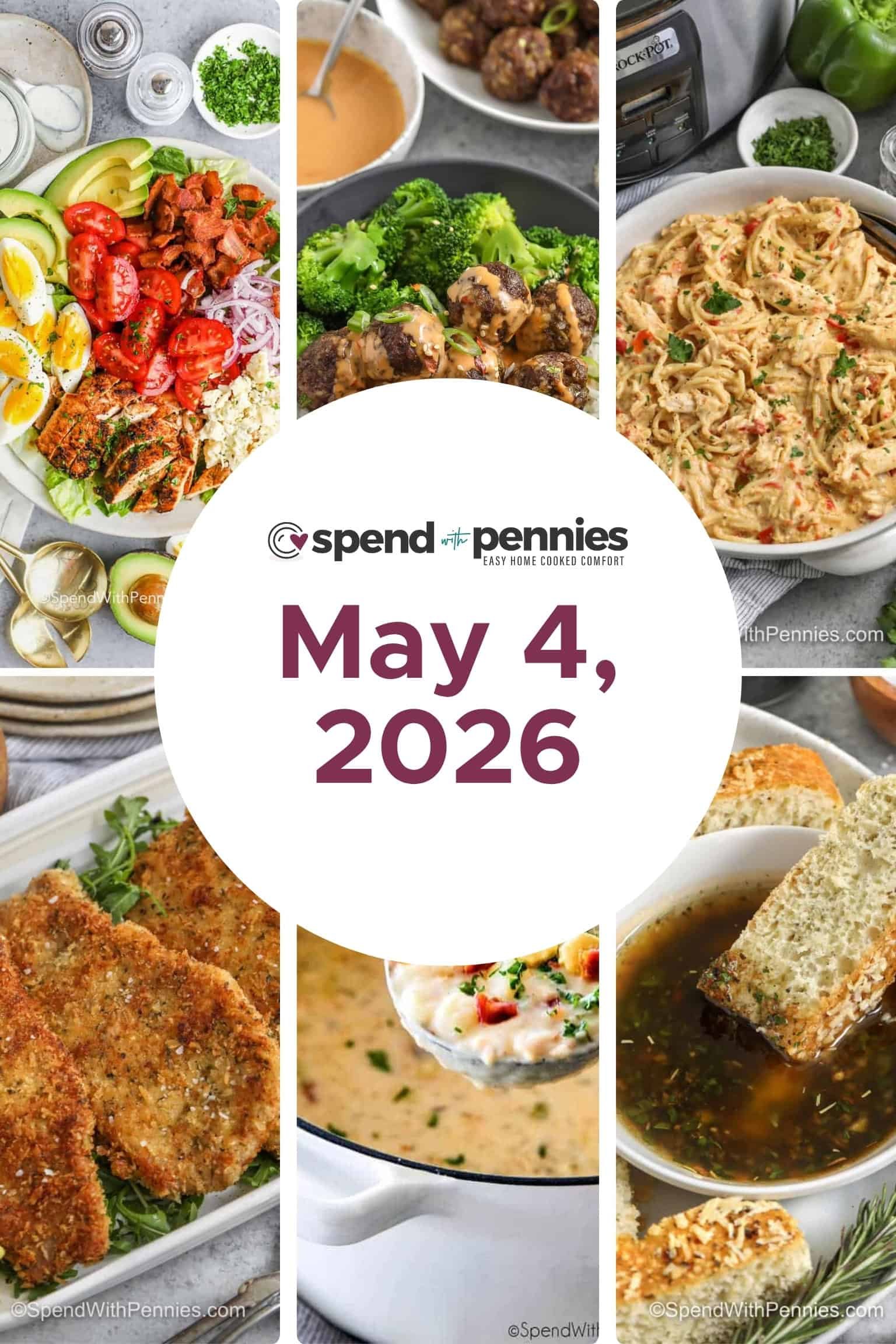 Weekly Meal Plan May 4, 2026 FT