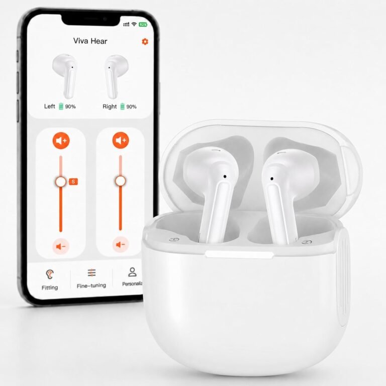 Rechargeable Bluetooth Hearing Aids for Seniors with APP Con...