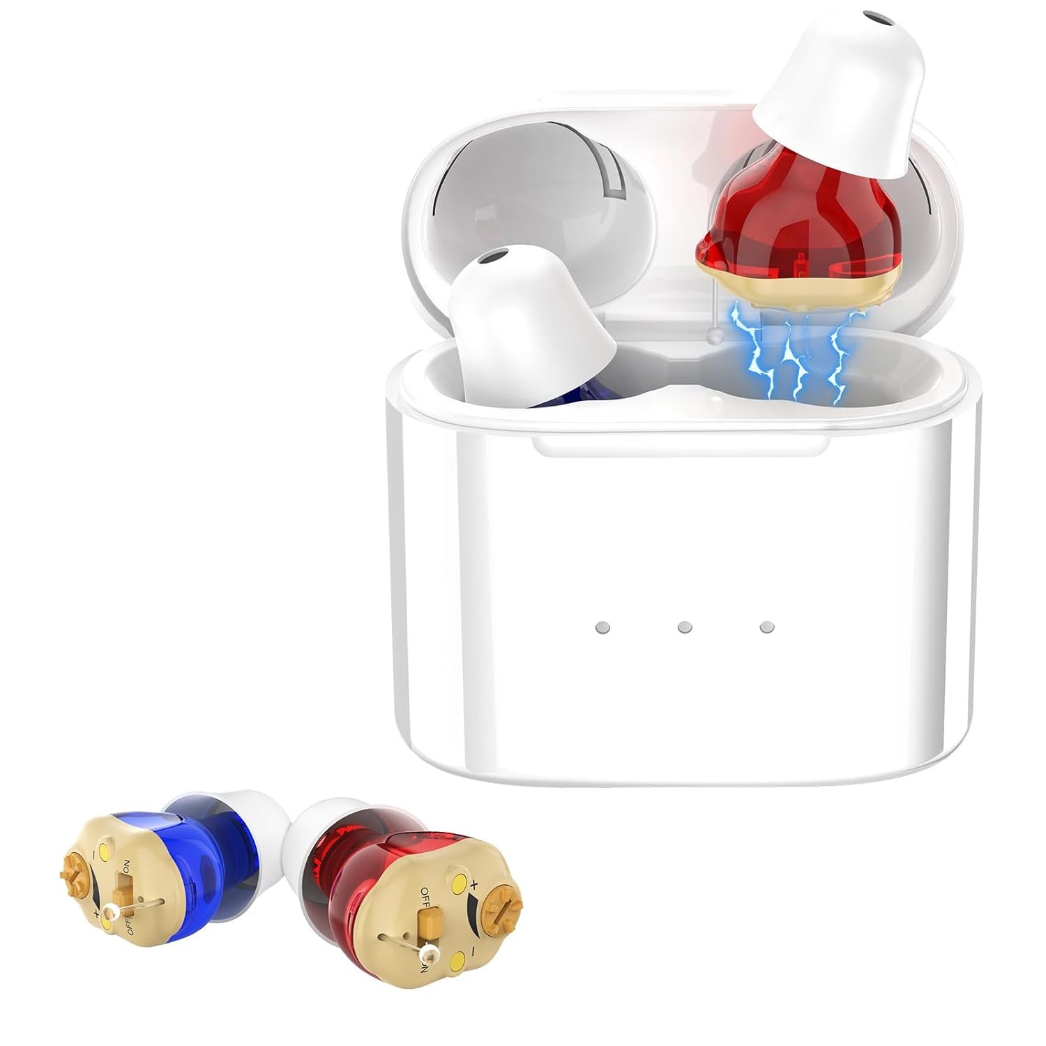 Rechargeable Digital Hearing Aids for Seniors, 2 Channel Ear...