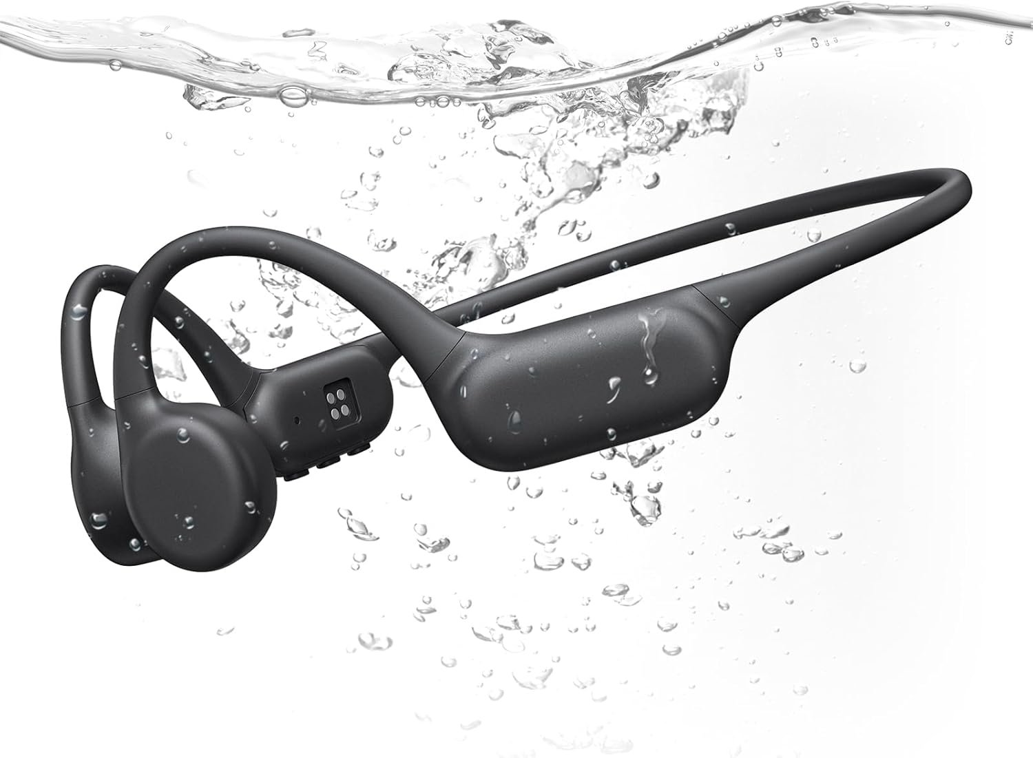 PSIER Bone Conduction Headphones IPX8 Waterproof Swimming He...