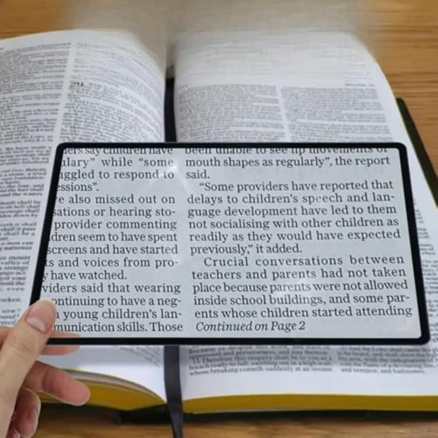 magnifying sheet