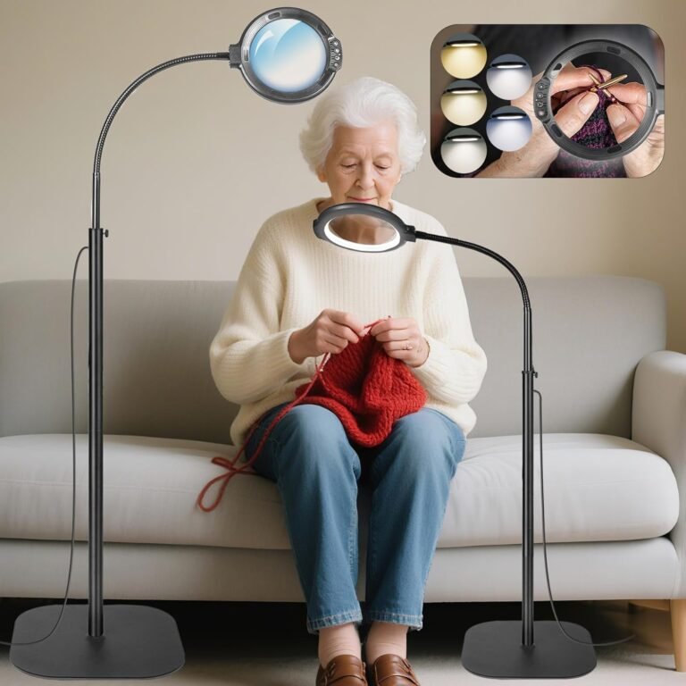 magnifying glass with light