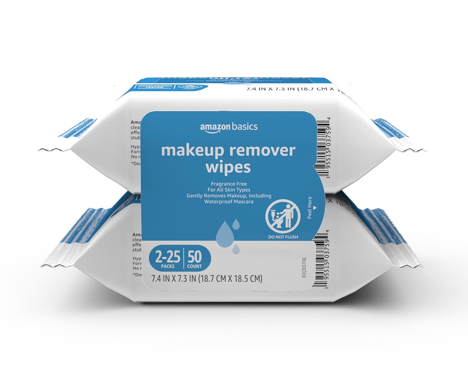 Portable facial wipes