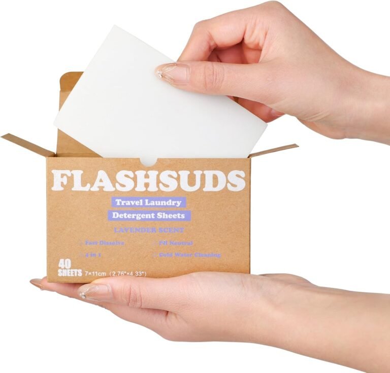 Travel laundry detergent packets