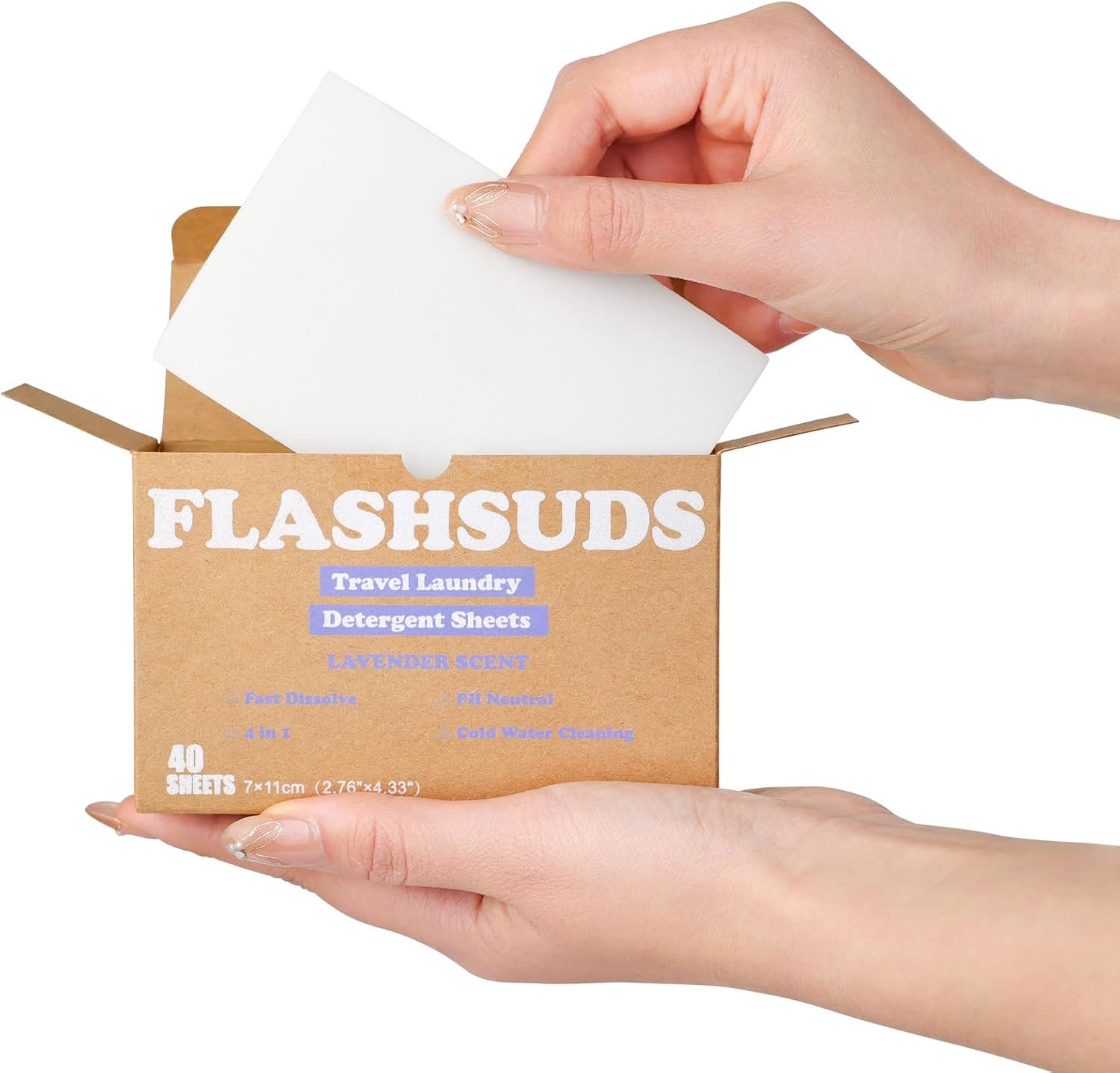 Travel laundry detergent packets