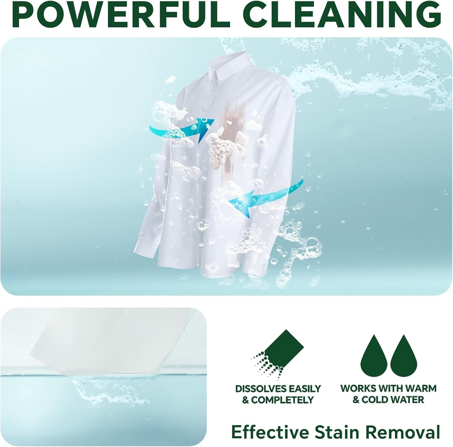 Travel laundry detergent packets