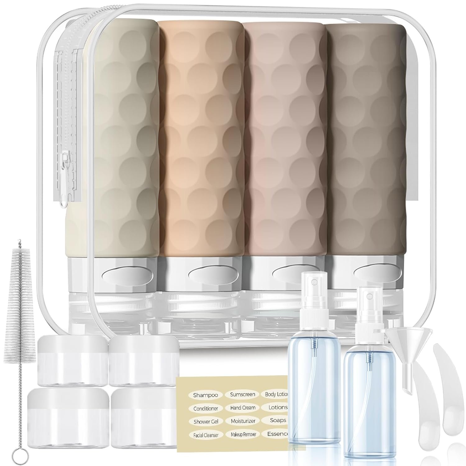 Travel-sized toiletries for cruises