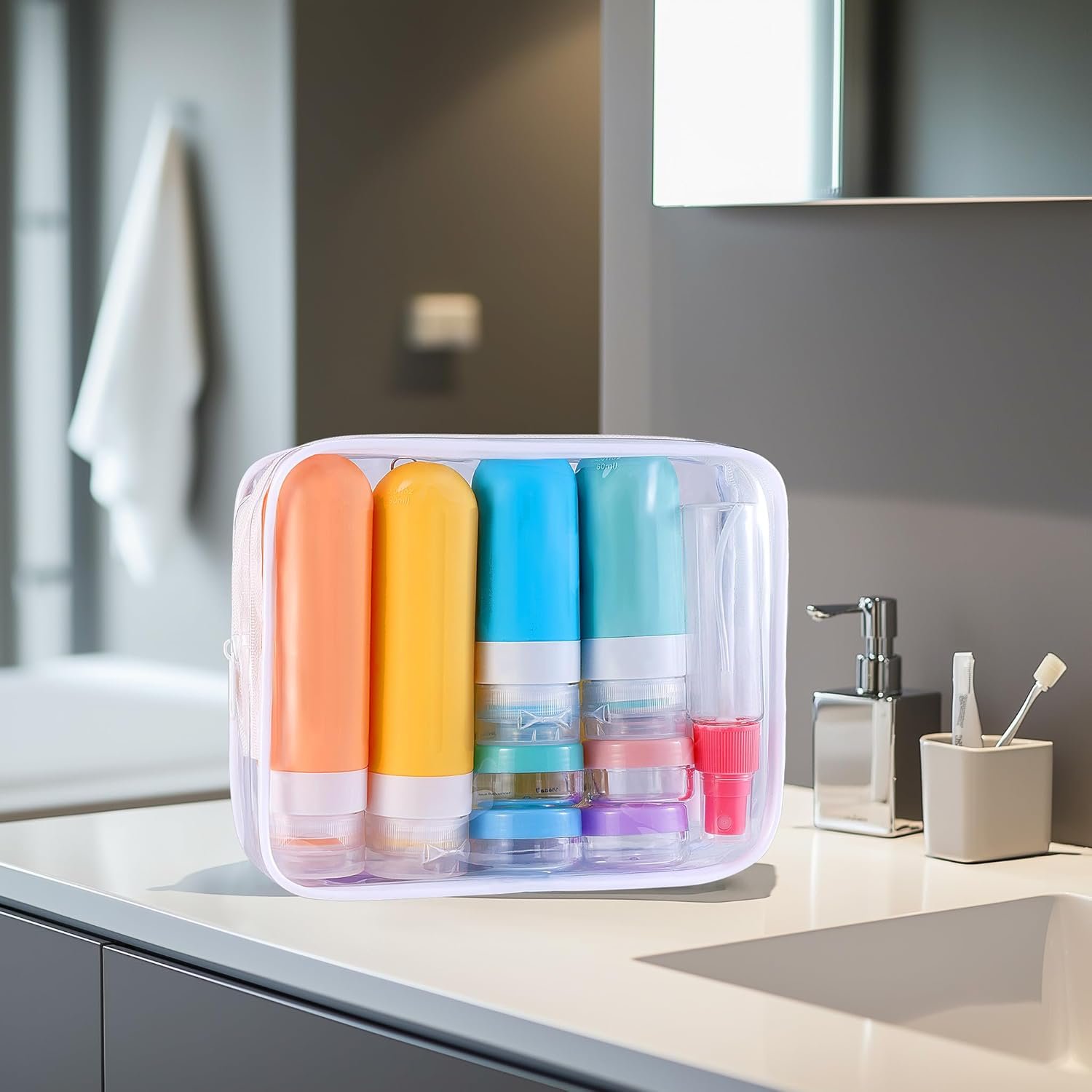 Travel-sized toiletries for cruises