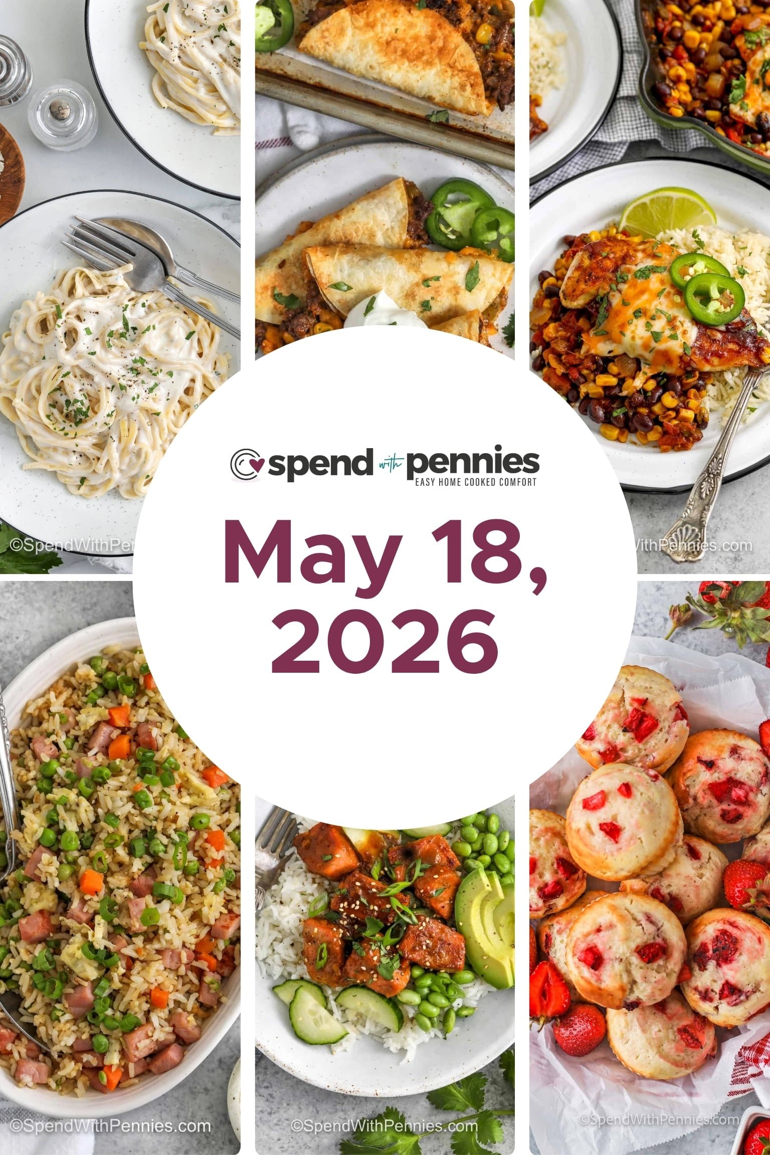 Weekly Meal Plan for May 18, 2026 FT