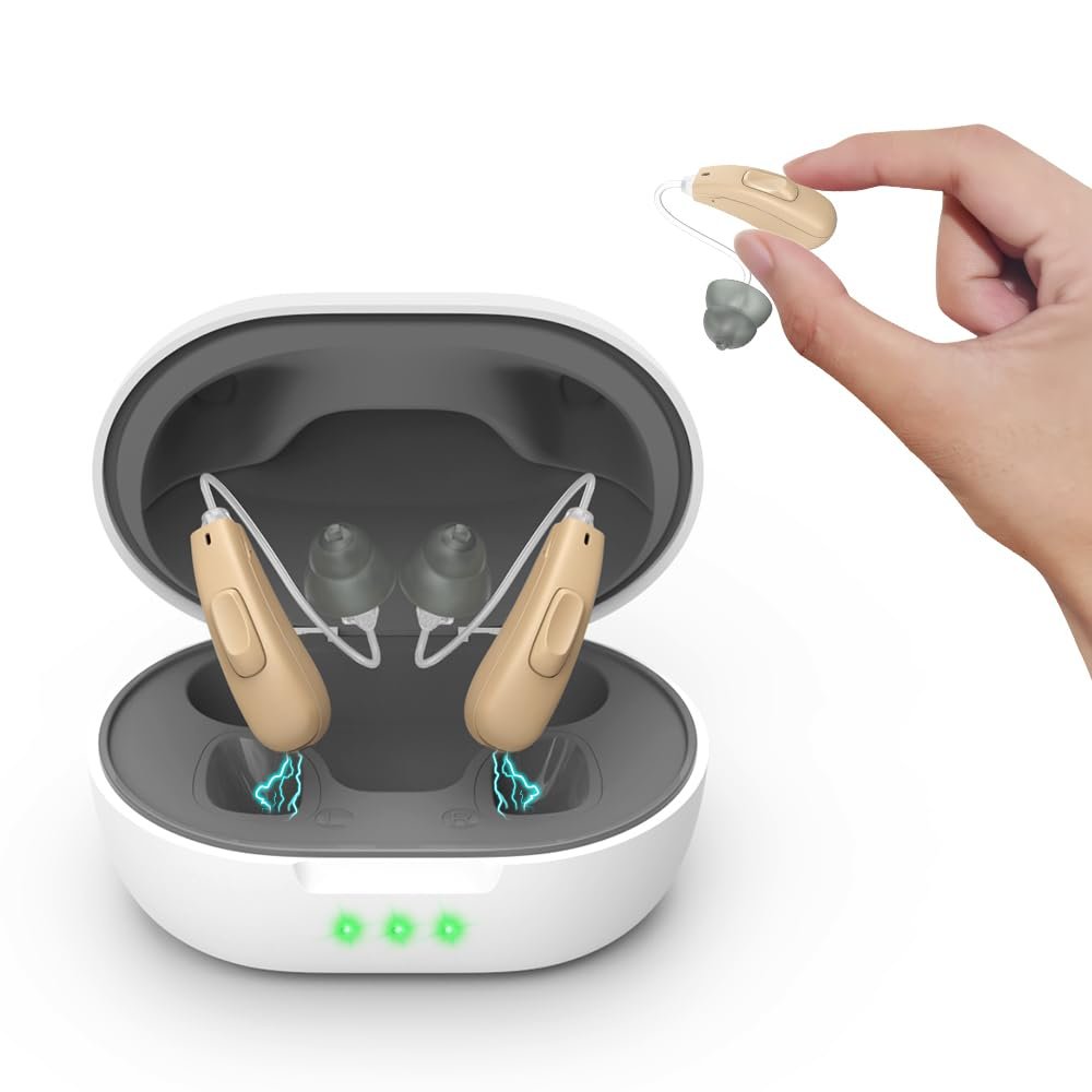 Hearing Aids for Seniors with Mild Hearing Loss– Rechargeabl...