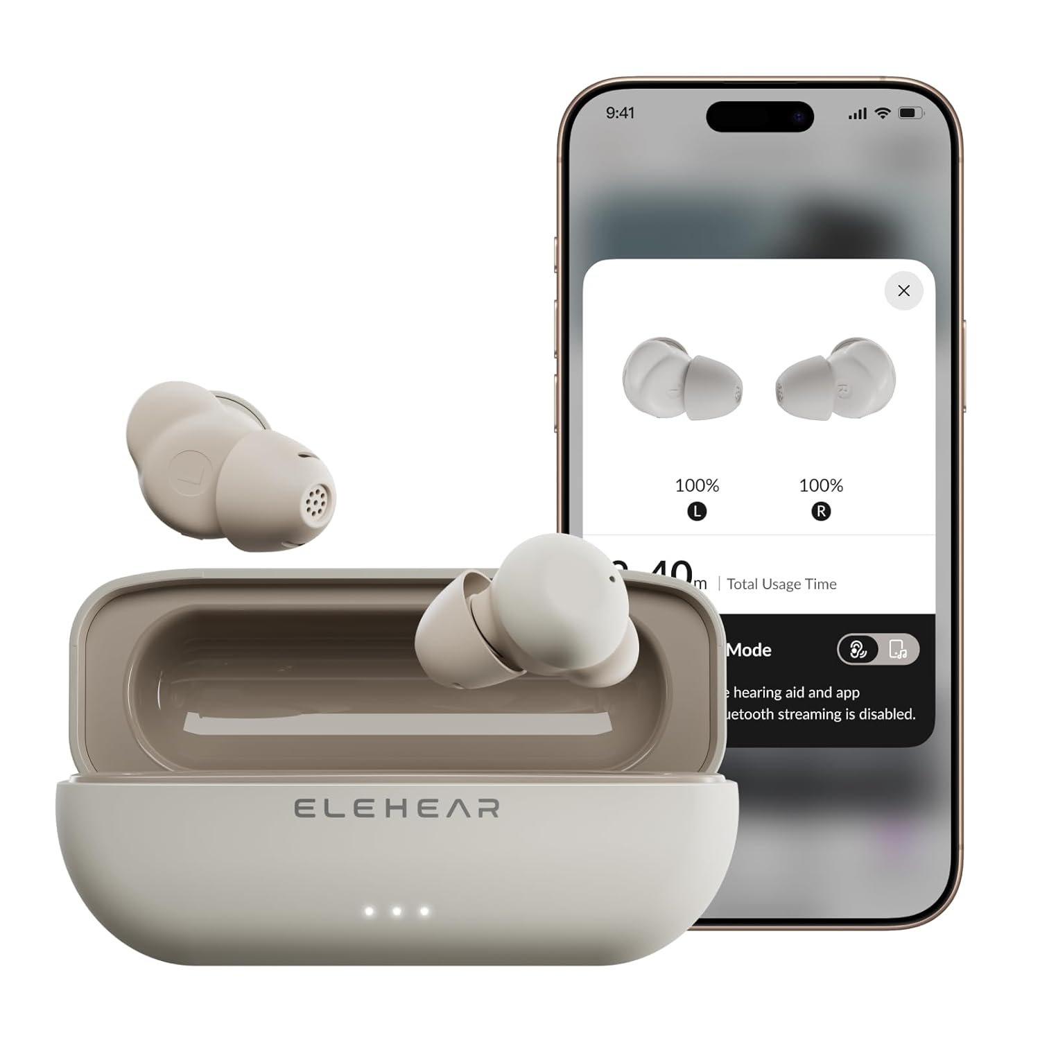 ELEHEAR Delight Hearing Aids, Bluetooth OTC Hearing Aids for...