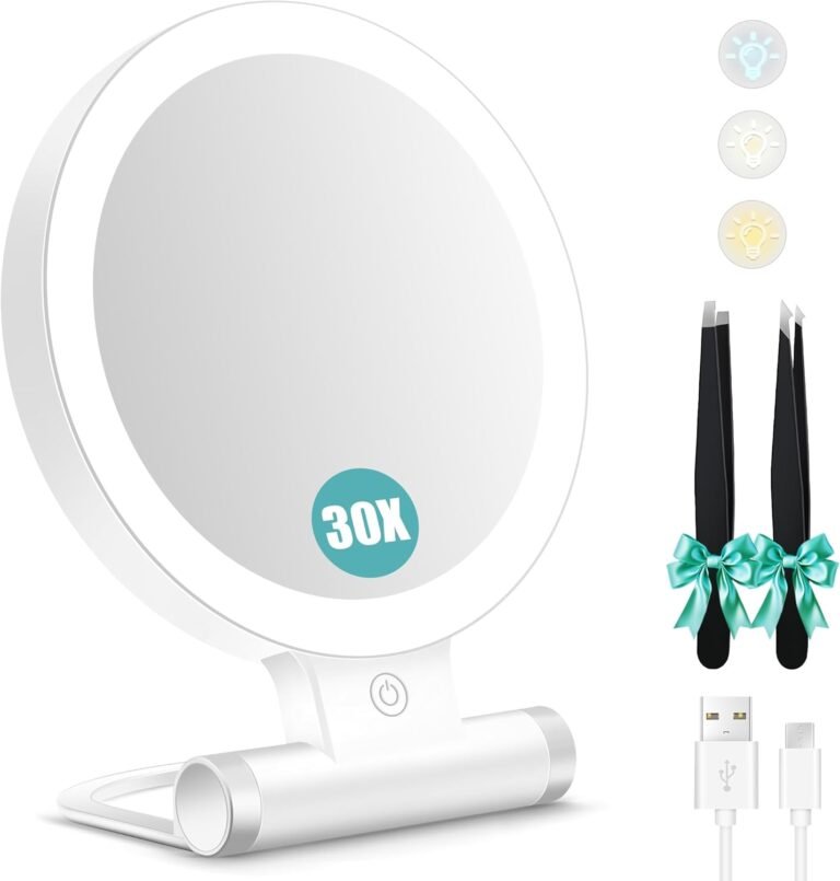 magnifying glass with light