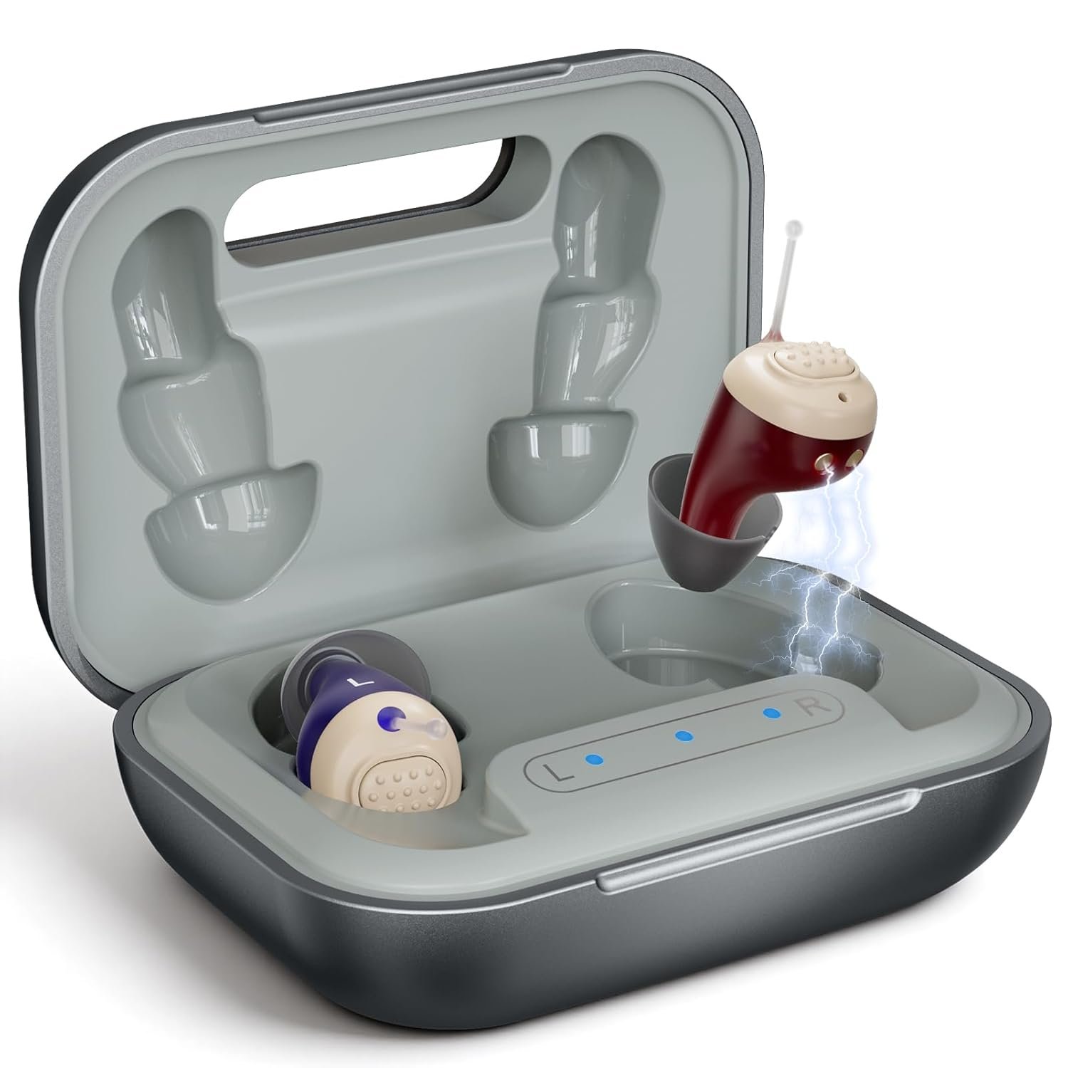 Rechargeable Hearing Aids for Seniors with Hearing Loss, Sup...