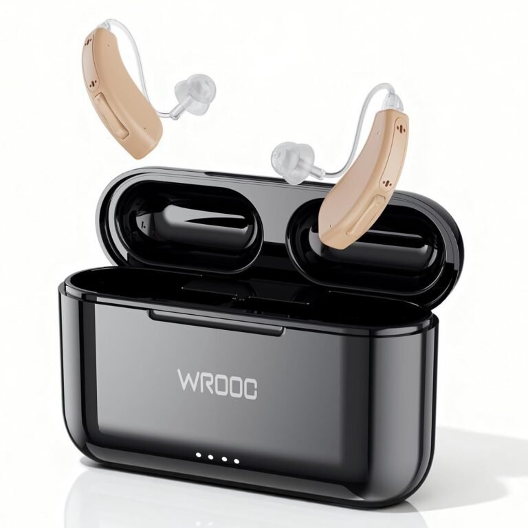 Rechargeable Hearing Aids for Seniors: Harmony10 beige J