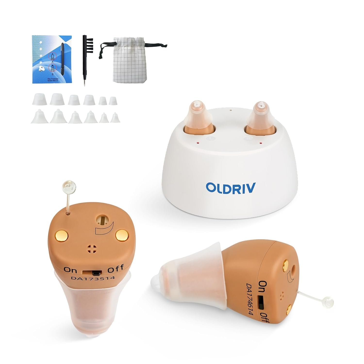Rechargeable Hearing Aids for Adults Seniors, OTC Hearing Ai...