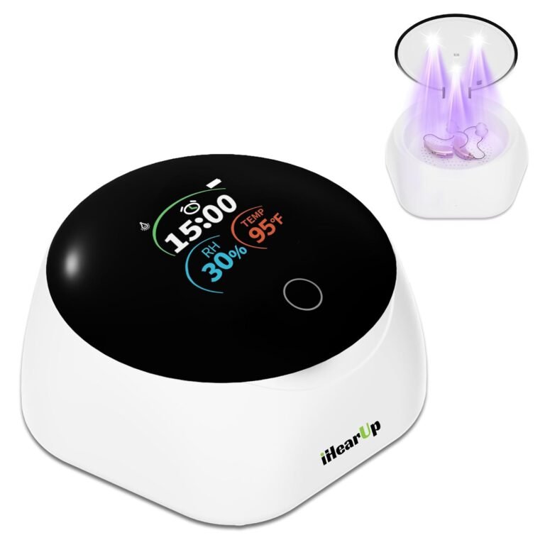 Hearing Aid Dryer Dehumidifier, 15 min. Removes Sweat & Mois...