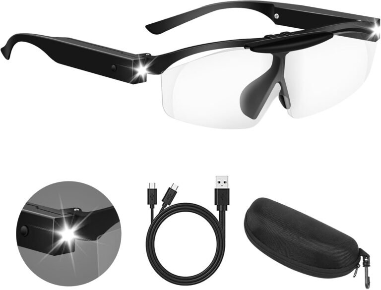 magnifying glass with light