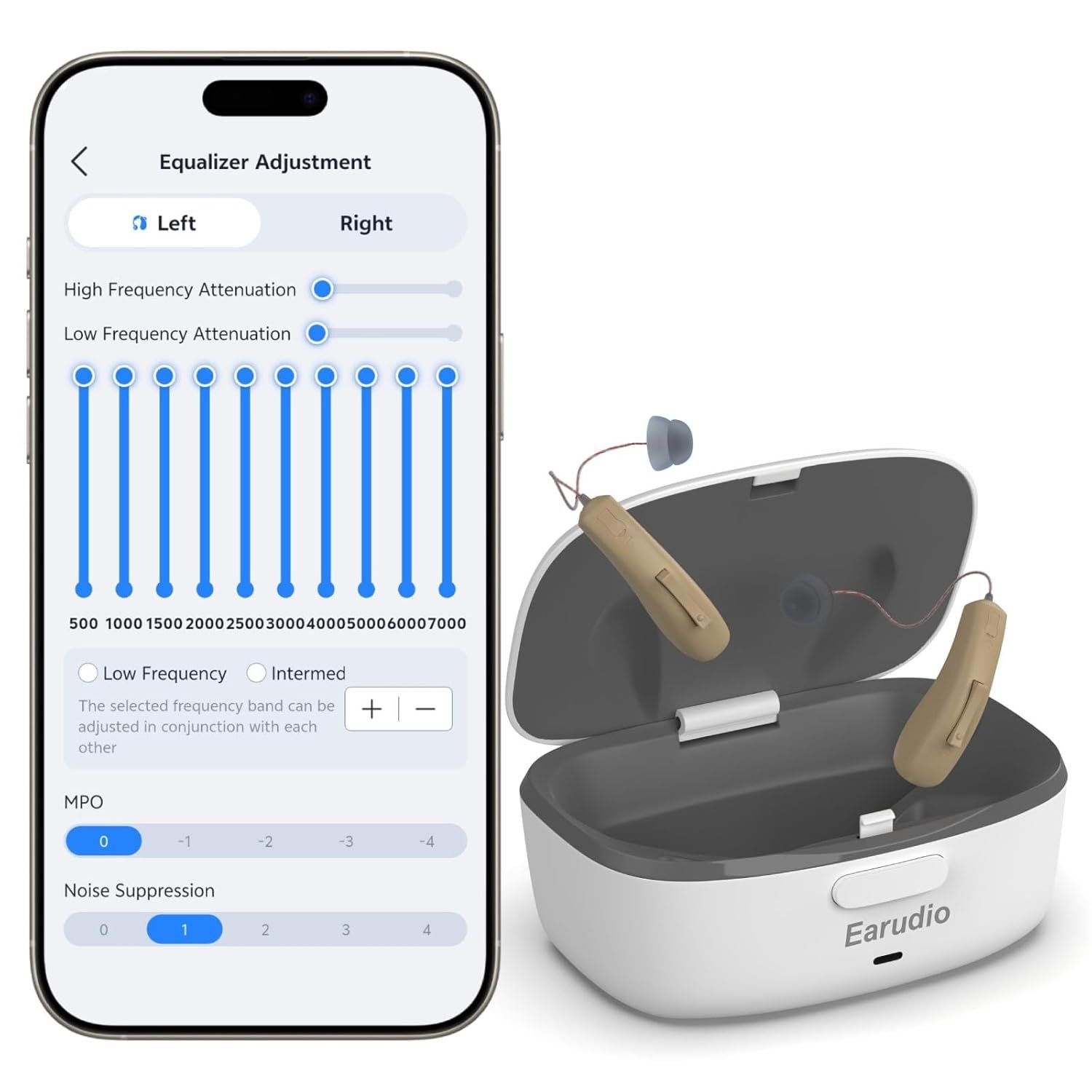 Bluetooth OTC Hearing Aids for Seniors and Adults AI