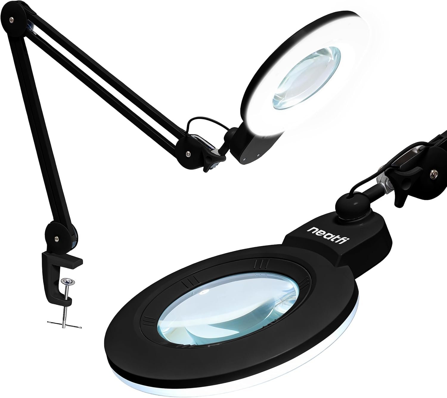 magnifying glass with light