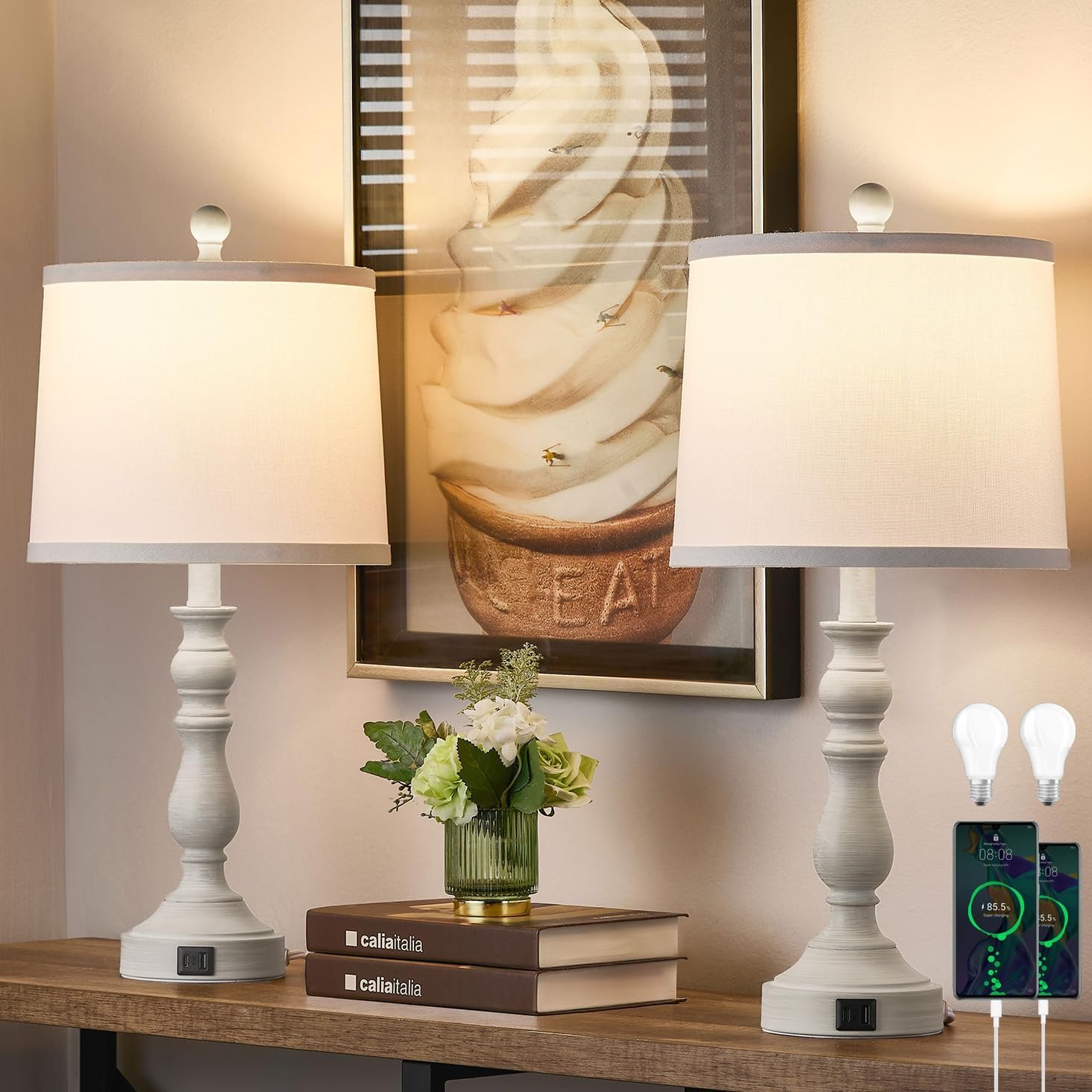 table lamps with USB ports