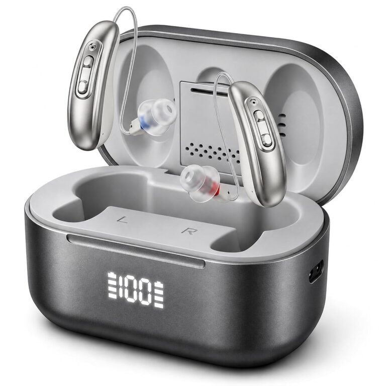 LURCAZT OTC Rechargeable Hearing Aids for Seniors 32 Chann...