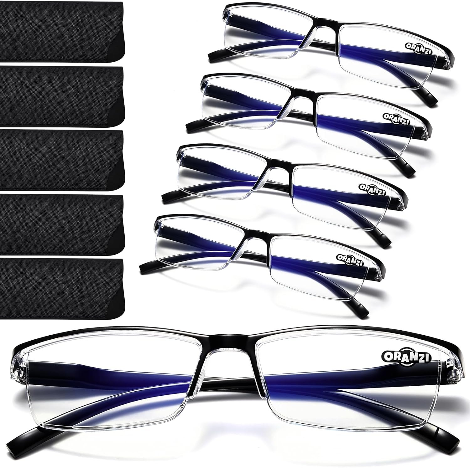 reading glasses with spring hinges