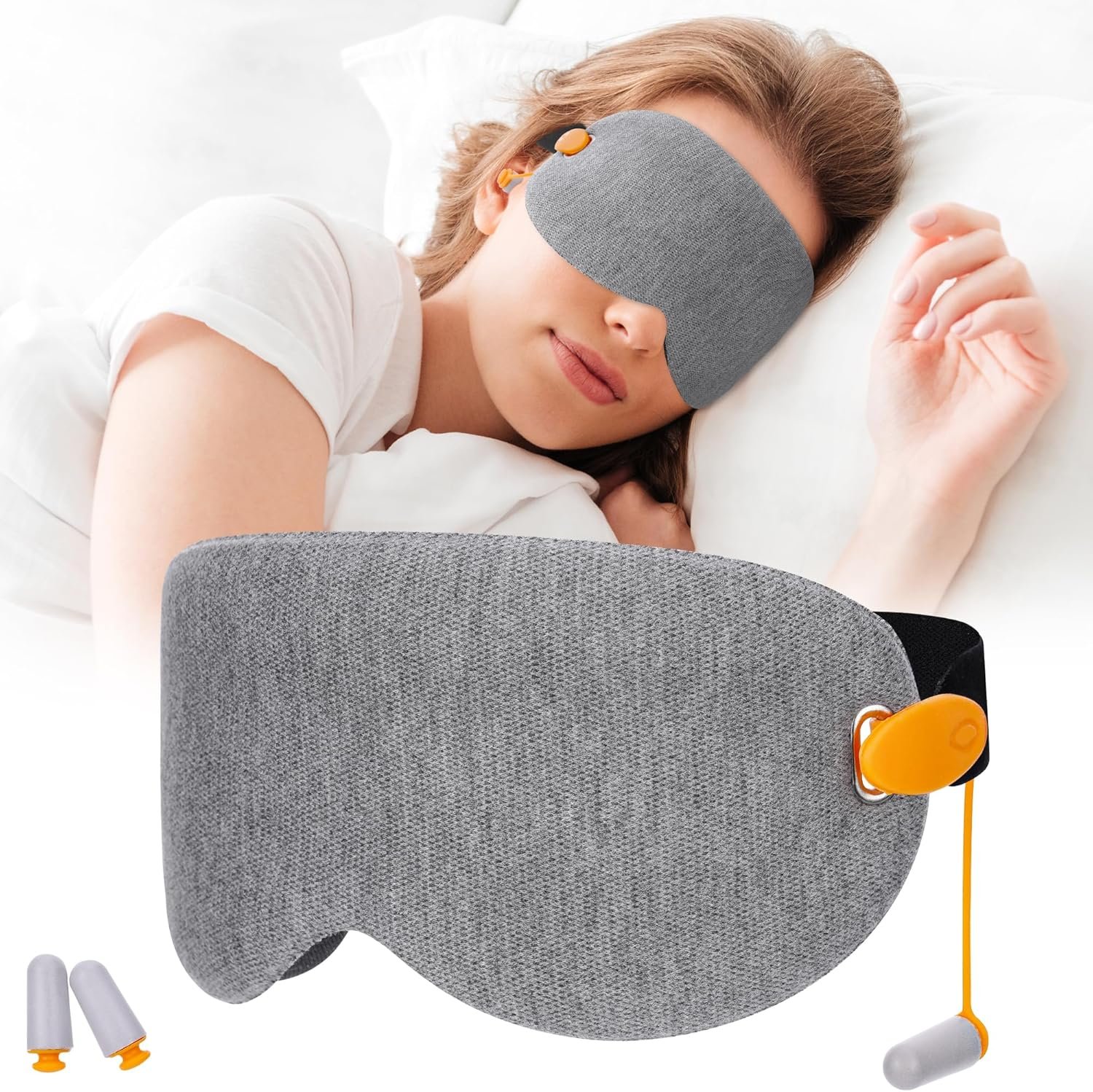 Eye mask for sleeping on planes