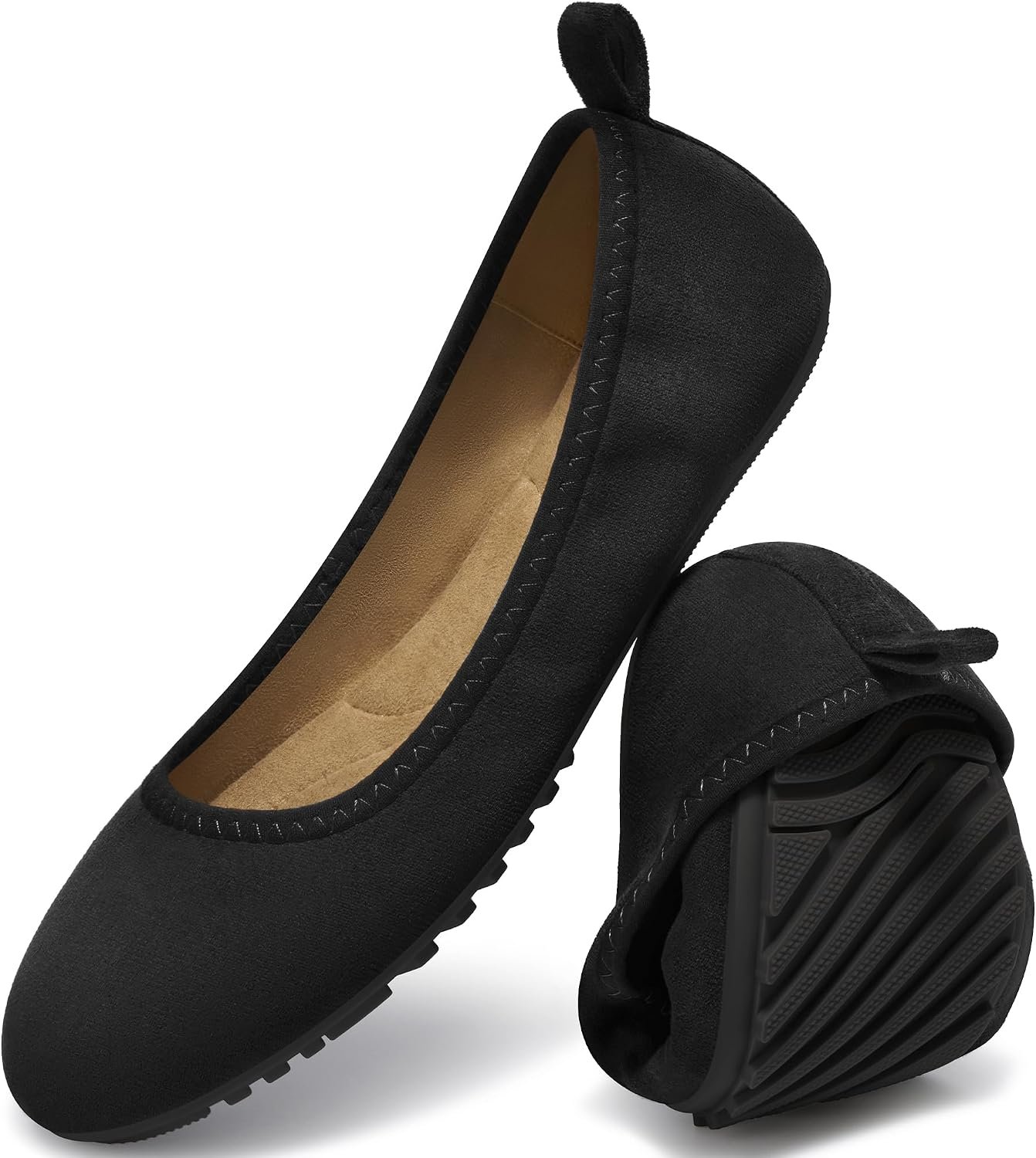 Foldable ballet flats